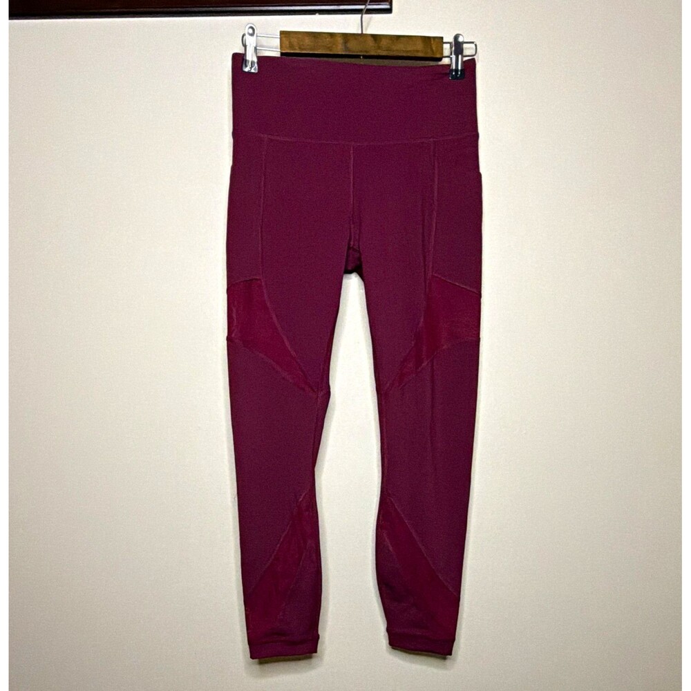 Member's Mark Women’s Purple Solid Ankle Leggings Compression Stretch Med NWT